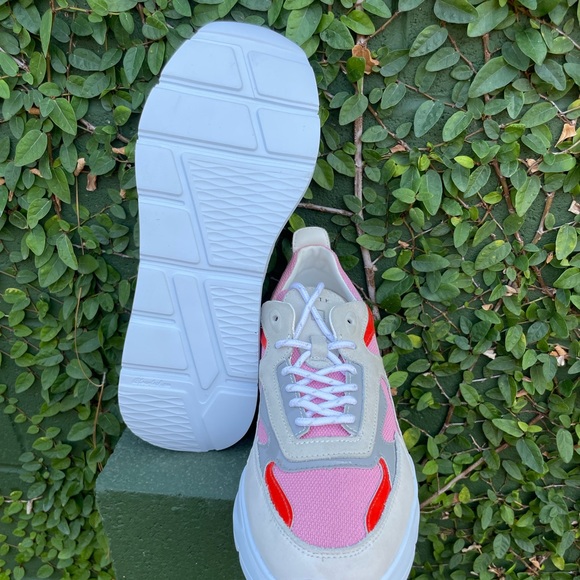 NWT | D.A.T.E. | Fuga Sneakers Pink/Red/Grey | US 9.5 - Picture 7 of 14